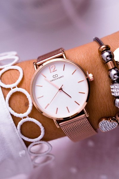 Dámske hodinky Giorgio a Dario Miedziany Evera