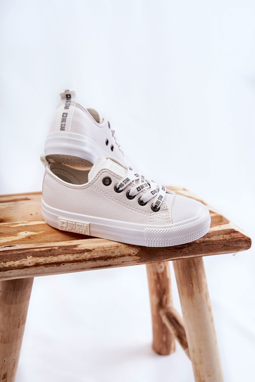 Dětské kožené tenisky BIG STAR KK374056 Bílá