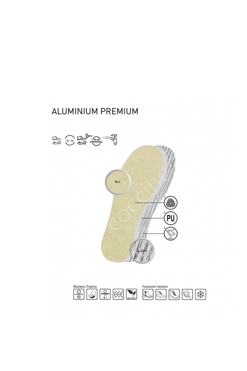 Coccine Aluminium Premium Warm Thermal insulation Insoles