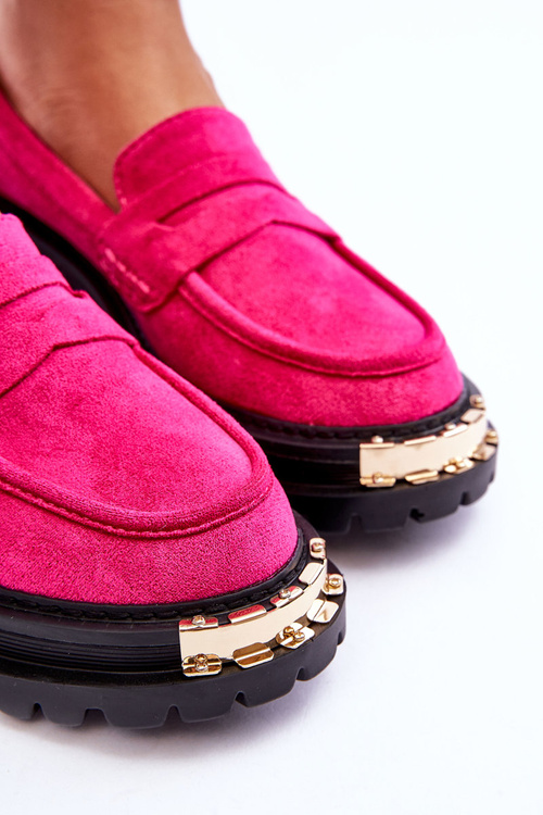 Klasické semišové mokasíny s zdobením Fuchsie Monaro