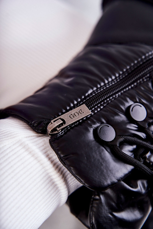 Dámské šněrovací boty do sněhu GOE KK2N4017 Černe