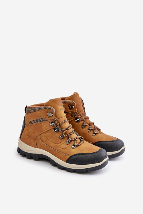 Zateplené Čižmy Pánske Turistické Topánky McBraun Camel