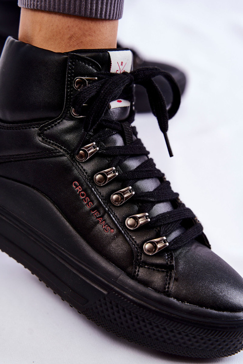 Dámské vysoké tenisky Cross Jeans KK2R4029C Černe