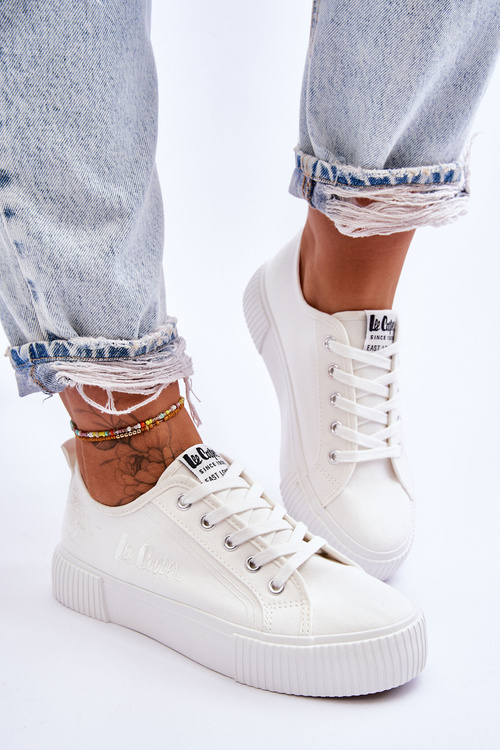 Pohodlné tenisky na platformě Lee Cooper LCW-23-31-1806L bílá