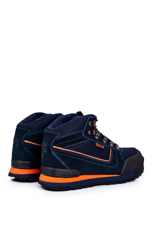 Pánske trekkingové topánky Big Star Outdoor Navy Blue GG174199