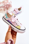 Dětské tenisky s potiskem látky Růžový Buster