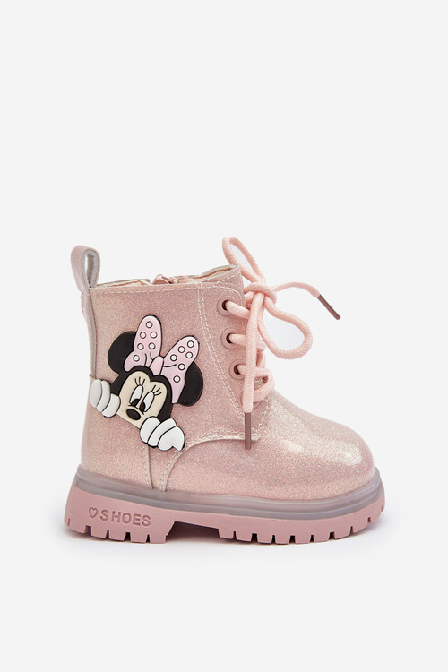 Dětské zateplené botky Myszka Minnie Růžové Tarmi