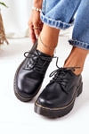 Kožené Polobotky Oxfordy Big Star II274107 Černé