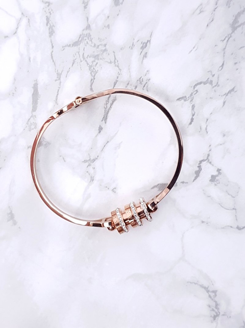 Dámský Náramek Ocel se zirkonem zlata Bix