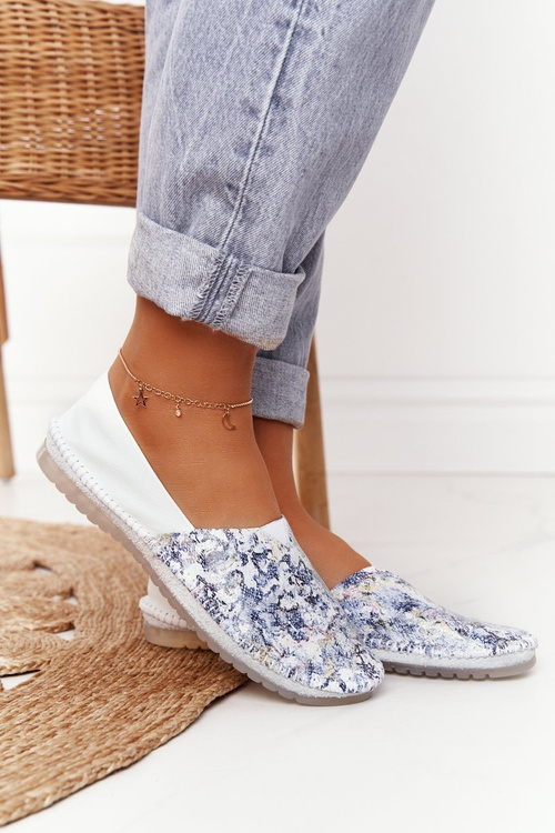 Dámské Kožené Baleríny Maciejka Bile 01930-85