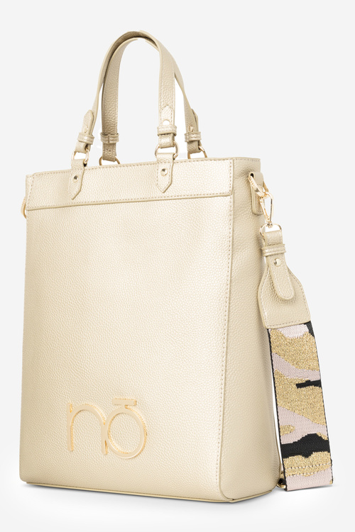 Kožená kabelka Nobo R-1840-C023 Zlato