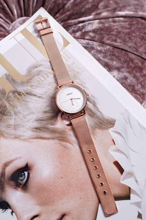 Dámske hodinky Ernest Golden Rose Fermm