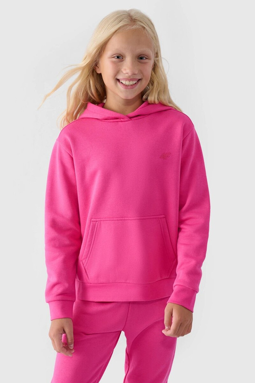 Dívčí Nekořeněná Mikina S Kapucí Hladká Fialová 4F 4FJWMM00TSWSF1316-51S