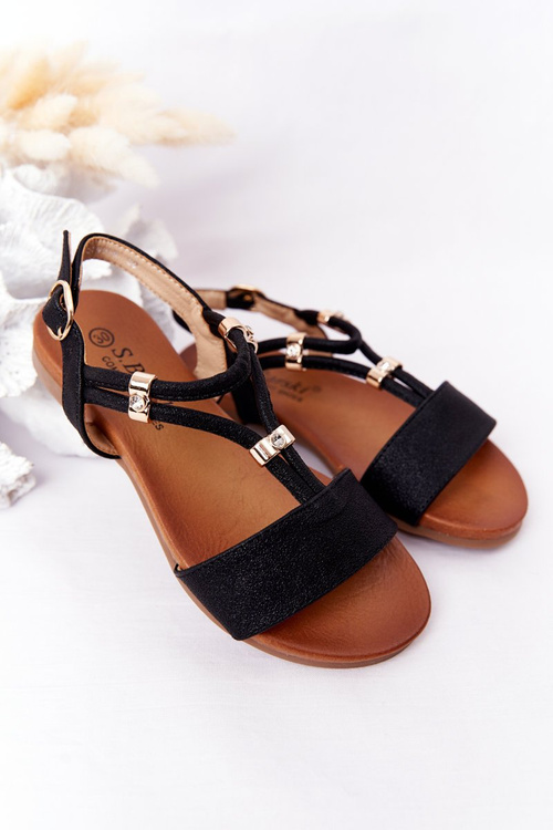 Detské sandále S. Barski Comfort Black