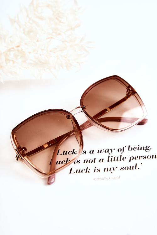 Klasické slnečné okuliare V160023 Brown-ružové