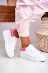 Športové dámske topánky lu boo biele fuchsia matilda