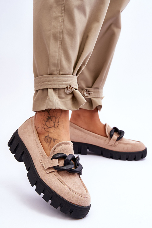 Ženské semišové mokasíny na béžovej béžovej béžovej béžovej béžovej