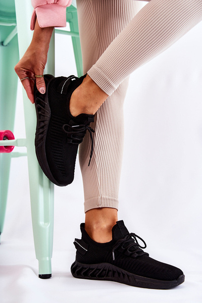 Dámske športové materiály topánky čierna Lenney