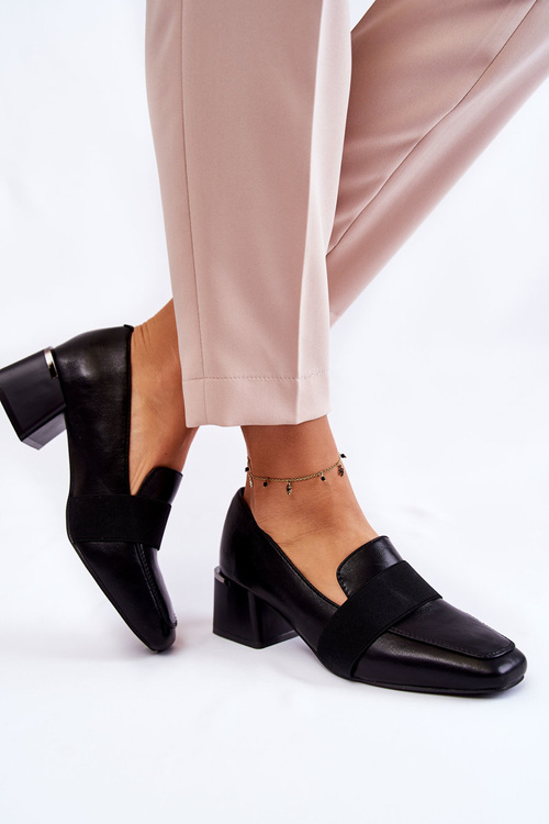 Módní Kůže lodičky La.Fi 230033B-PU černá