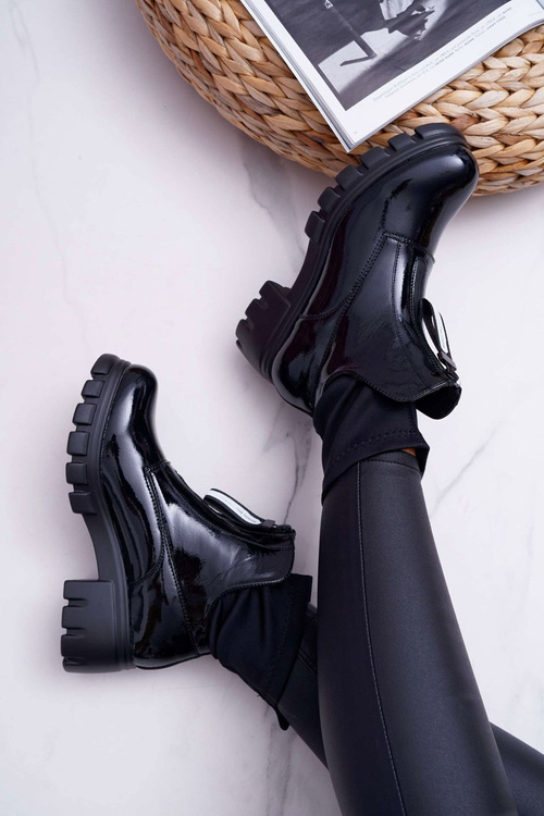 Dámské Kotníkové Boty Černé Emelia