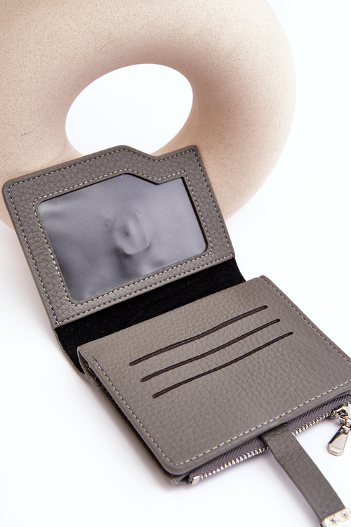 Dámská peněženka z ekokože šedá Lazara
