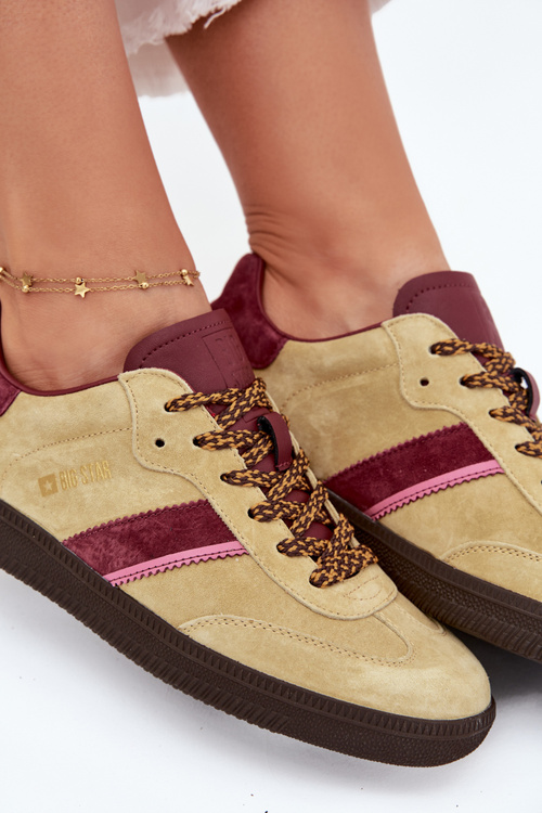 Dámske Nízke Snehule Z Semiša Big Star SS274680 HI-POLY SYSTEM Limetkové