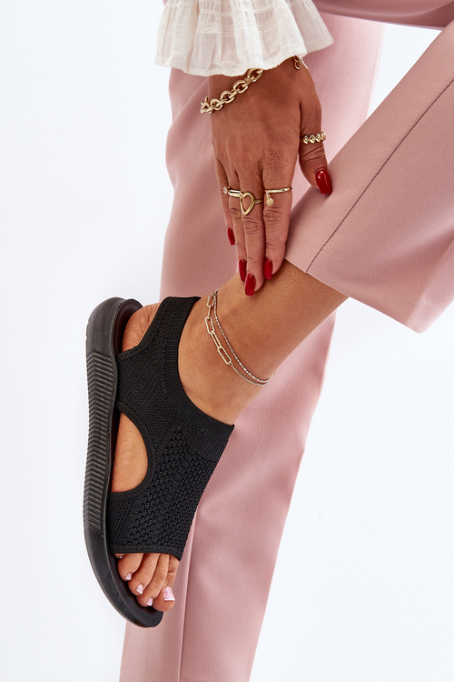 Dámske ploché sandále pre hrad Black Rise Up!