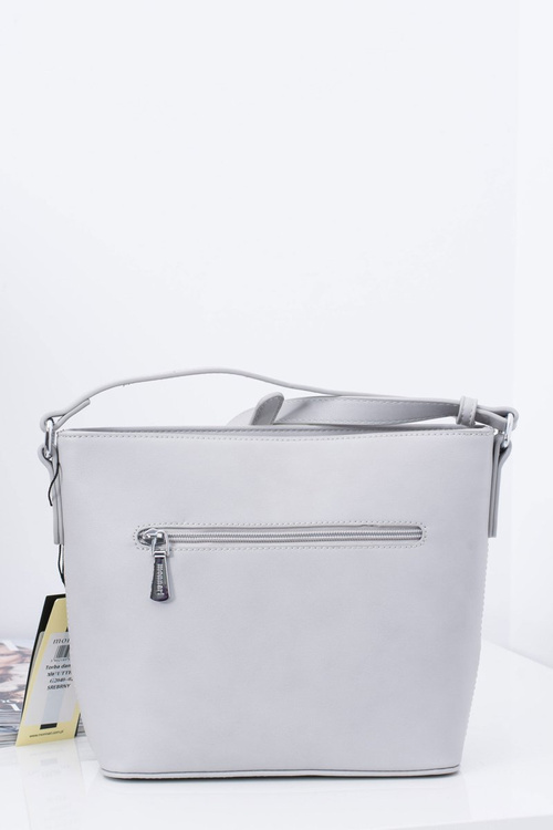 Women's Handbag Silver Gray Postman