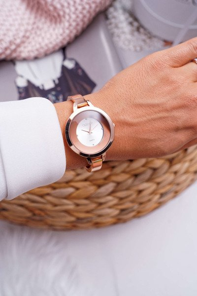 Dámske hodinky hodinky ružové zlato Savage