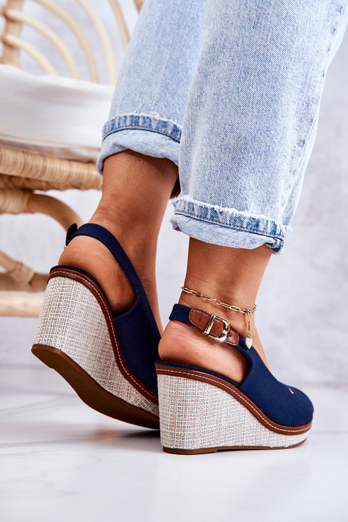 Dámska pohodlná tráva -Navary Blue Sandals THALLAS