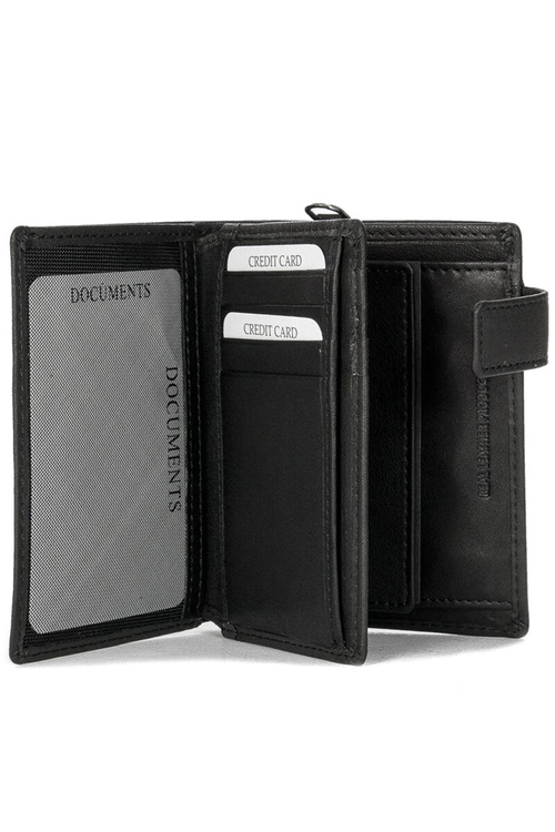 Mužská peněženka z přírodní kůže Big Star KK675003 Černá