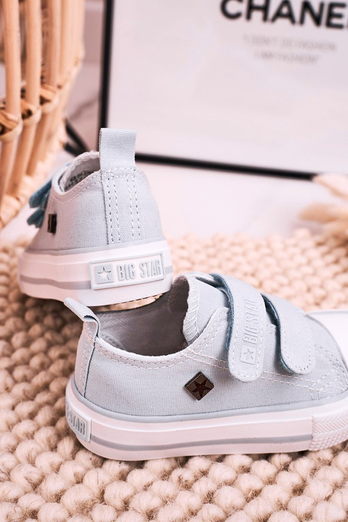 Dětské Tenisky Na Suchý Zip BIG STAR HH374100 Modré