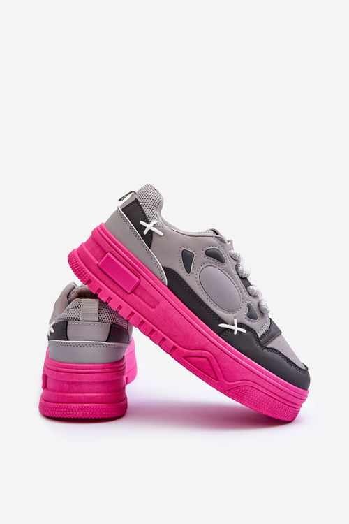 Dámské platformové tenisky šedé Finos