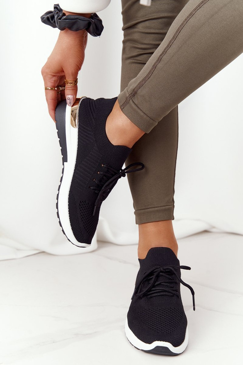 Klínové Tenisky Sneakers Černé Adeyla