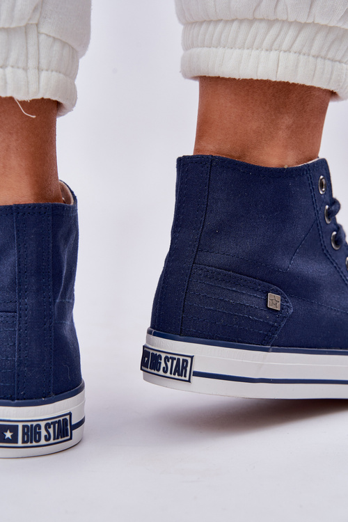 Dámske Vysoké Tenisky Big Star DD274333 Tmavomodré