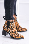 Dámské boty Perka s leopardovým vzorem nýty Savage