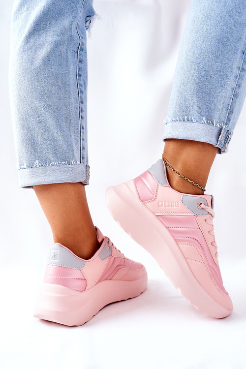 Dámska športová topánka Pamäť Pamäť pena Veľká hviezda II274333 Pink