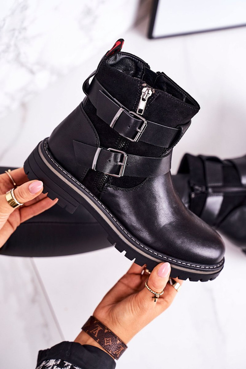 Dámské Teplé Boty Černé Intensity