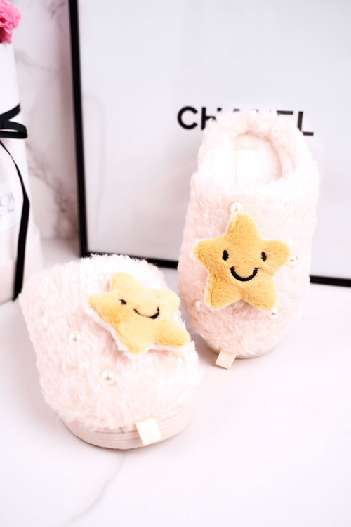 Dětské Domácí Izolované Pantofle Béžove Little Star