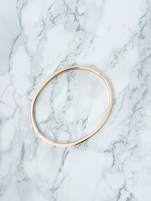 Dámský Náramek z nerezové oceli se Zirkony 4mm Růžové Zlato Valerii