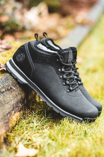 Pánske trekkingové topánky Veľká hviezda čierna EE174444