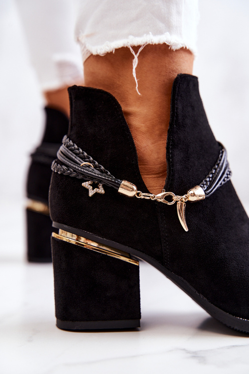 Kovbojské kovbojské topánky s pruhmi čierna inessa