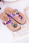 Dámske flip -flops flip -flops s kvetmi floríny