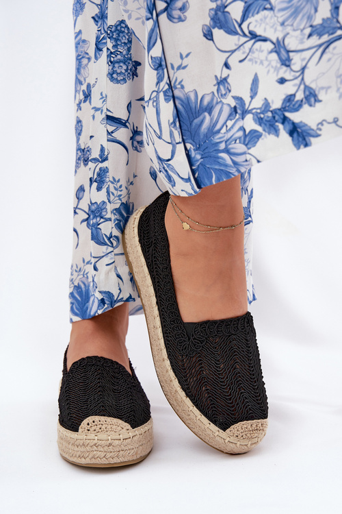 Dámské Espadrilky Na Platformě Vinceza 17392 Černé