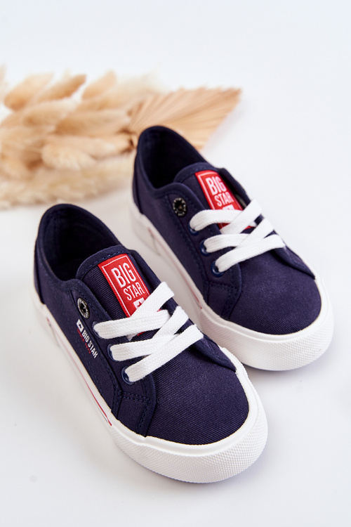 Detské nízke tenisky Veľká hviezda JJ374173 Navy Blue