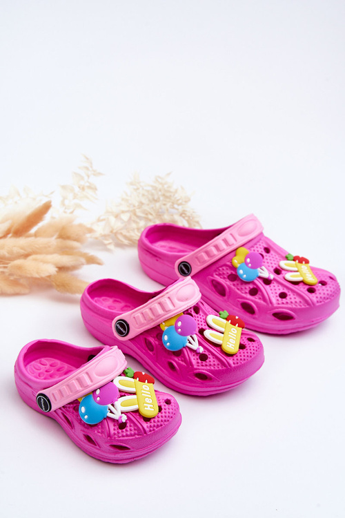 Dětské pěnové lehké sandály Crocs Fuchsie Sweets