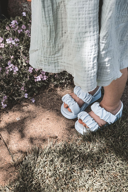 Dětské Sandály Se Stahovací Sňůrkou Modré Sweetness