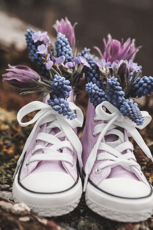 Dětské Vysoké Tenisky Fialové Filemon