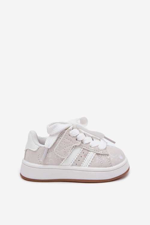 Detská Športová Obuv Tenisky Srdiečka Biele Mirelle