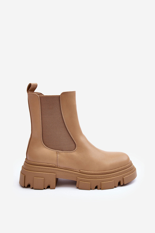 Ploché topánky Jodhpur a béžová solita